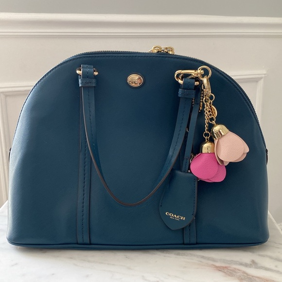 Coach Peyton Signature Domed Satchel with Charms - Picture 3 of 13